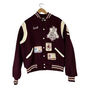 VTG Trophy Jackets Marching Tornadoes Varsity Letterman Jacket Large Wool USA